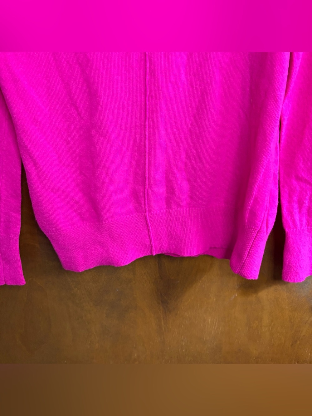 Banana Republic Hot Pink Merino Wool Sweater Small Preppy Office Work Academia - Picture 7 of 12